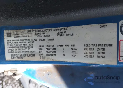 2008 GMC Canyon Sle1 from USA, damaged, VIN 1GTCS19E188138218